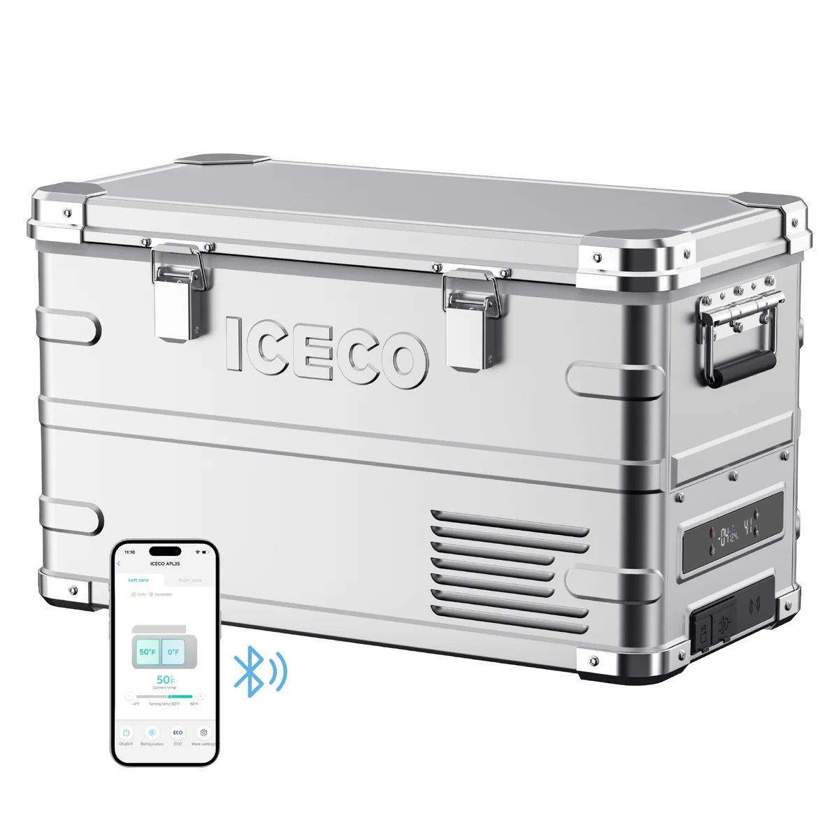 APL35 Dual Zone Aluminium Refrigerator | ICECO | 35 LT