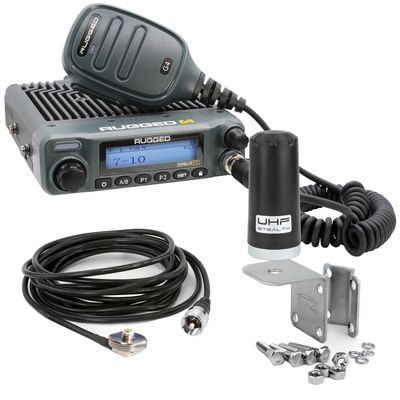 Radio Kit Lite - Rambler G4 GMRS Band Mobile Radio with Stealth Antenna - by Rugged Radios