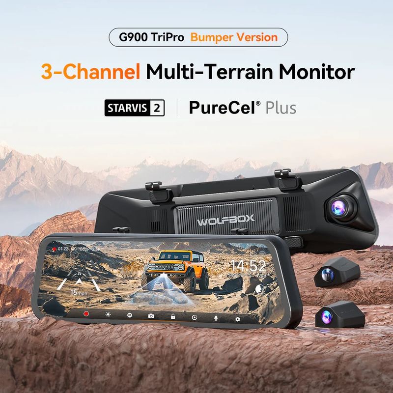 Wolfbox Tri-Pro Bumper Camera