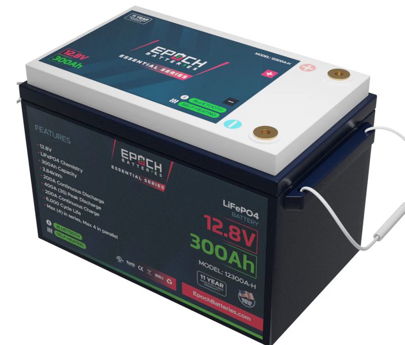 12V 300Ah Essential Series - Bluetooth &amp; Heated LiFePO4 Battery - by Epoch