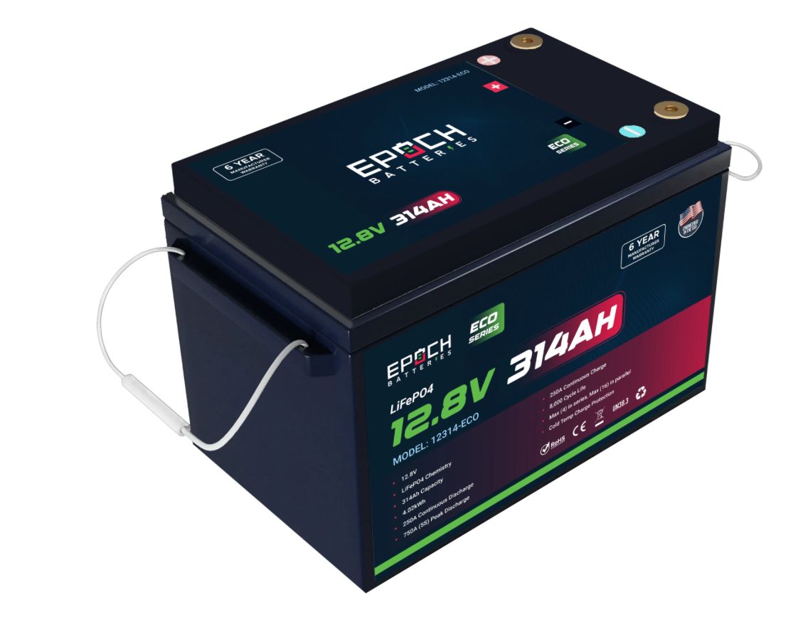 12V 314Ah Eco Series LiFePO4 Battery - by Epoch