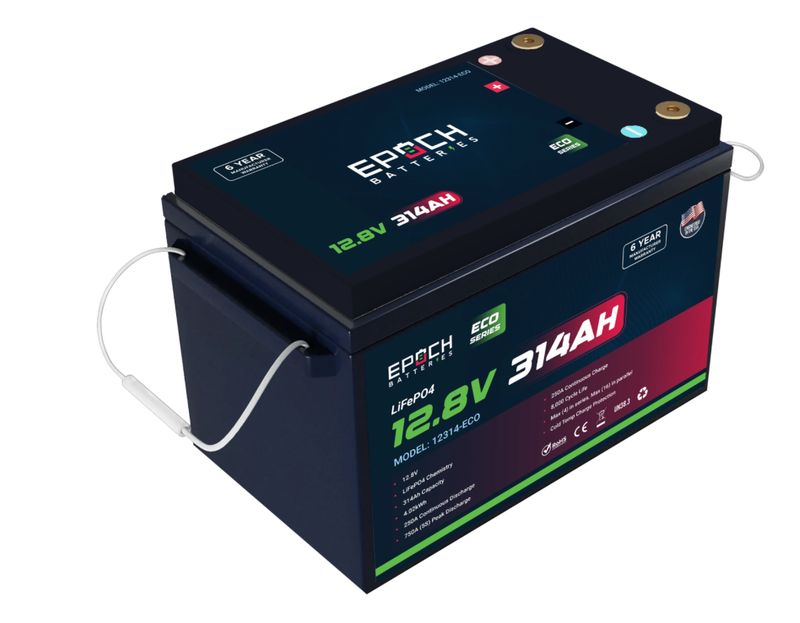 12V 314Ah Eco Series LiFePO4 Battery - by Epoch