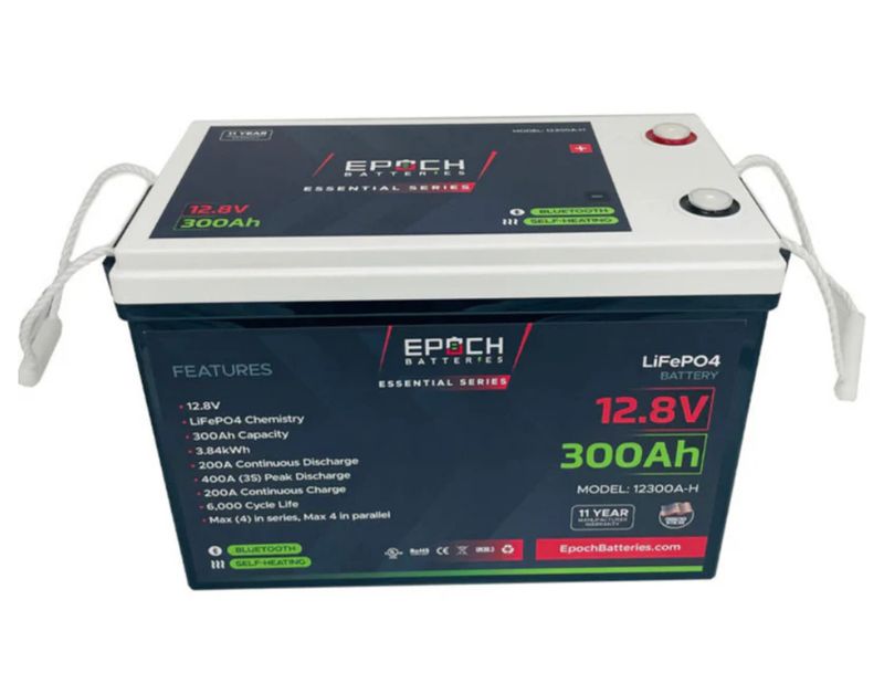 12V 300Ah Essential Series - Bluetooth &amp; Heated LiFePO4 Battery - by Epoch