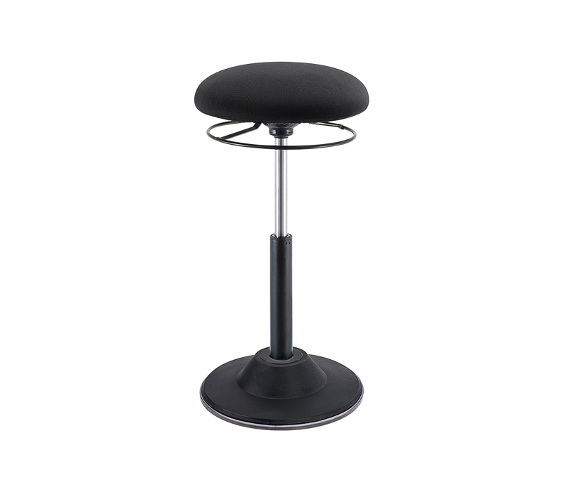 Office Adjustable Pivot Stool Round Fabric Seat (20