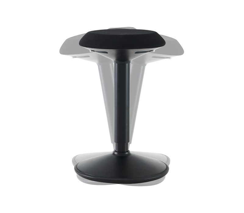 Office Adjustable Wobble Stool Tapered Fabric Seat (21” to 31”)