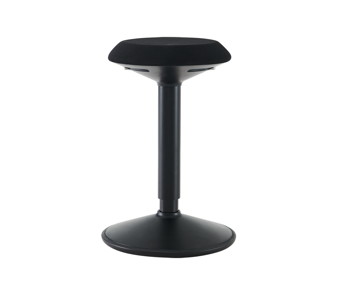 【誠実】 Adjustable Office Wobble 31”) to (21” Seat Fabric Tapered Stool スツール