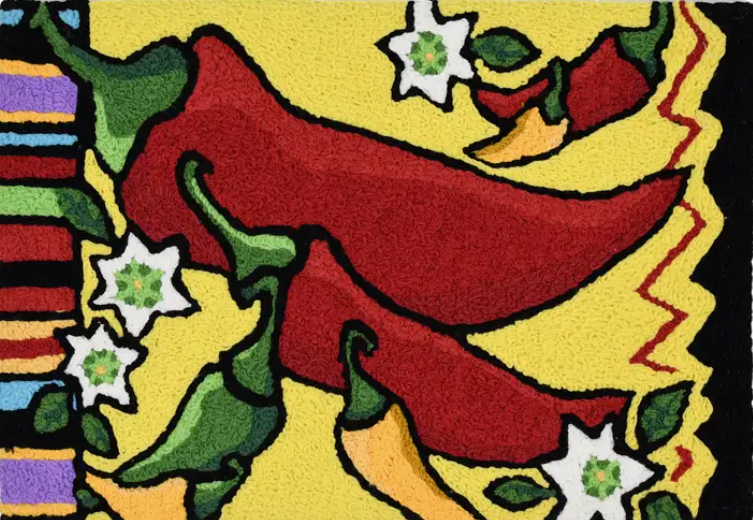 Yellow Jellybean Peppers Rug