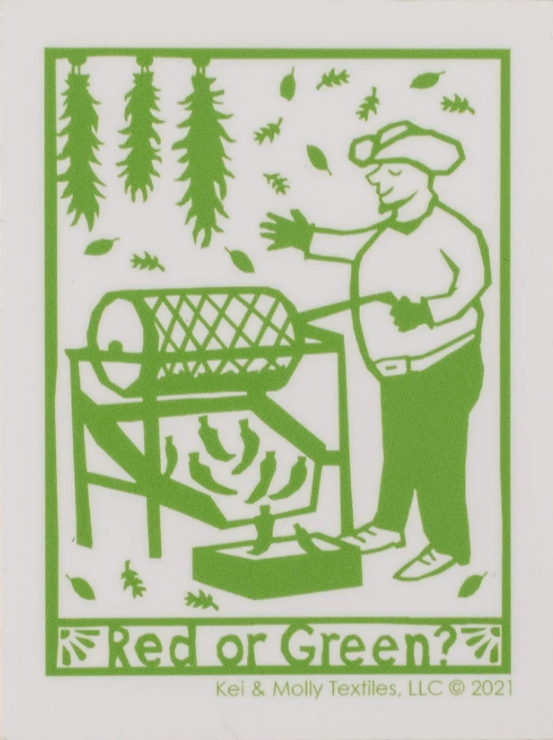 Chile Roaster Decal, Color: Green