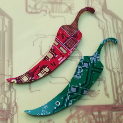 Upcycled Circuit Board Chile Magnets