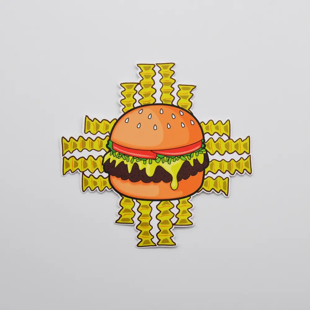 Zia Green Chile Cheeseburger Sticker
