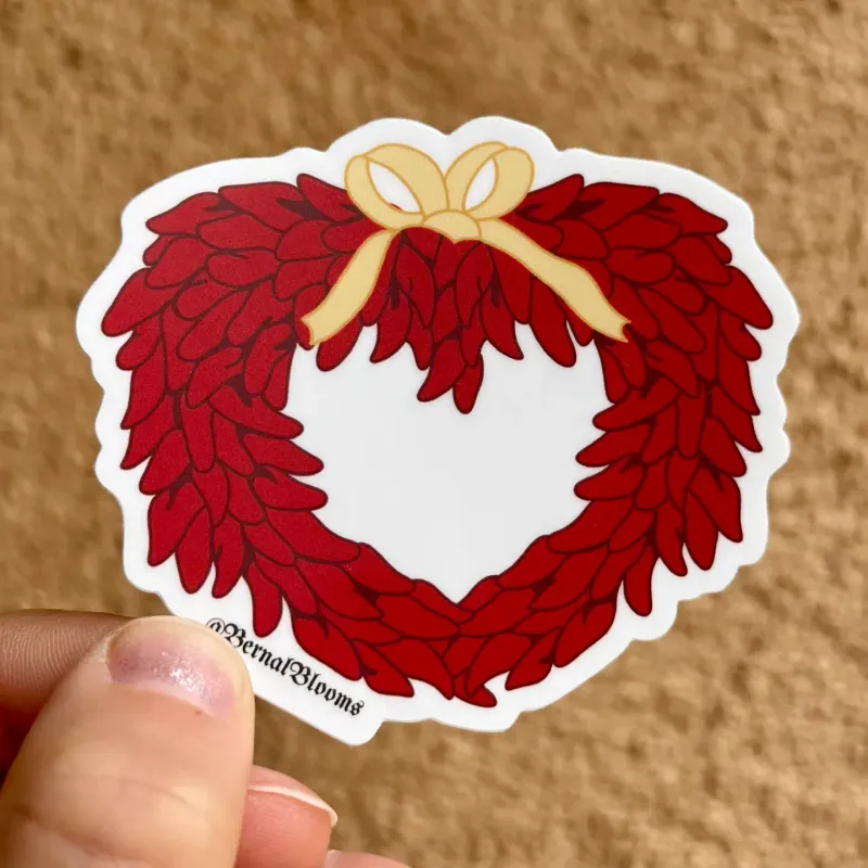 Chile Ristra Heart Sticker
