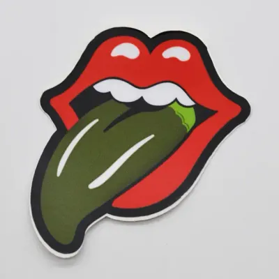 Tongue Green Decal