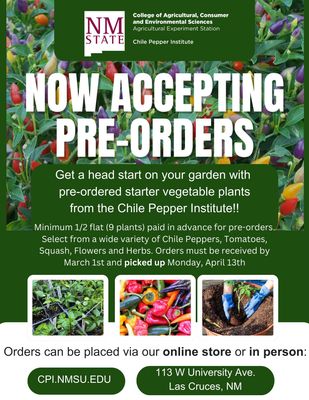 2026 Annual Spring Plant Pre-Sale