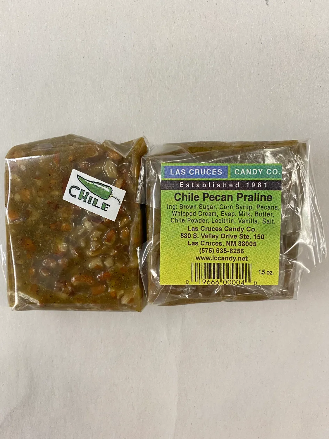 Green Chile Pecan Praline Candy