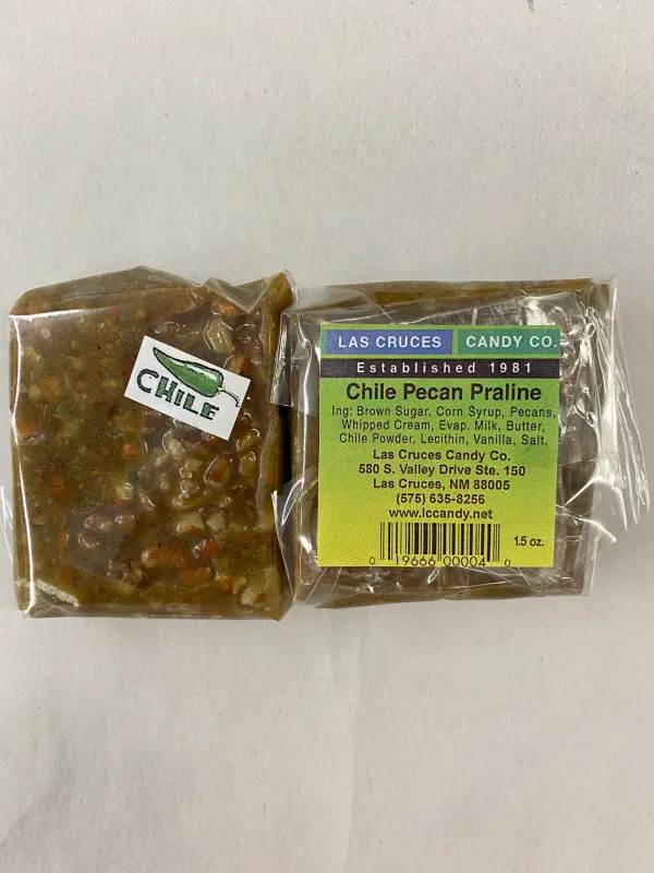 Green Chile Pecan Praline Candy