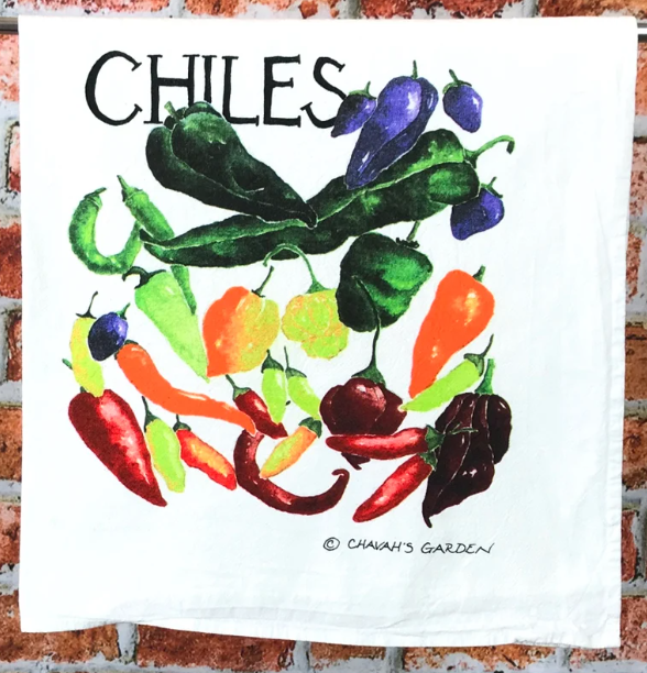 Flour Sack Tea Towel - Chavah's Garden Flour Sack Tea Towel - Chavah's Garden