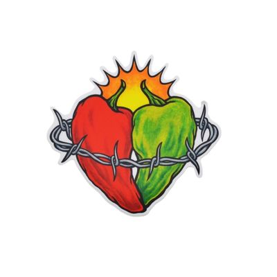 Sacred Chile Heart Sticker