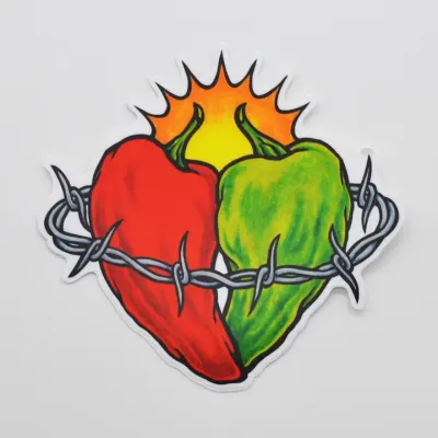Sacred Chile Heart Sticker