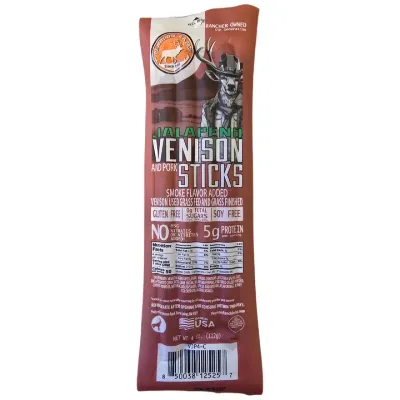 Pearson Ranch Venison Jalapeno Snack Stick - 4 Pack Pearson Ranch Venison Jalapeno Snack Stick - 4 Pack
