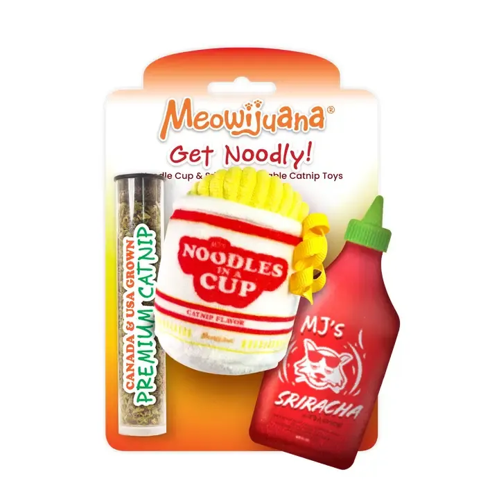 Meowijuana Get Noodly - Noodles &amp; Siracha Catnip Toy