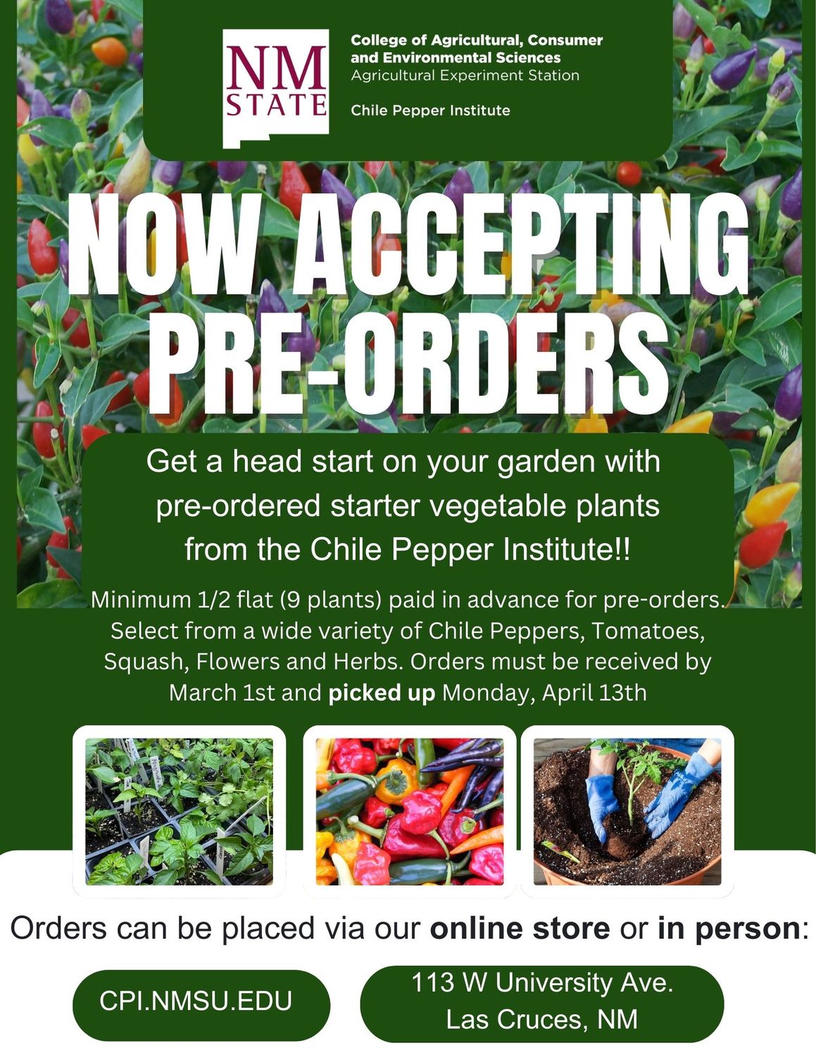 Annual Spring Plant Sale - Pre-Order Now! Annual Spring Plant Sale - Pre-Order Now!
