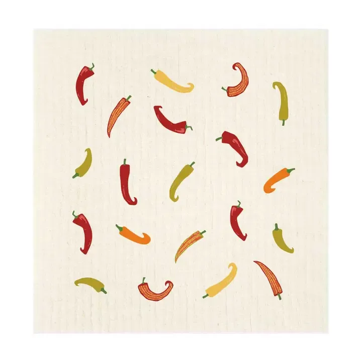 Hot Pepper Medley Swedish Dishcloth Hot Pepper Medley Swedish Dishcloth