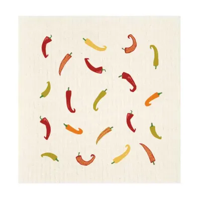 Hot Pepper Medley Swedish Dishcloth Hot Pepper Medley Swedish Dishcloth