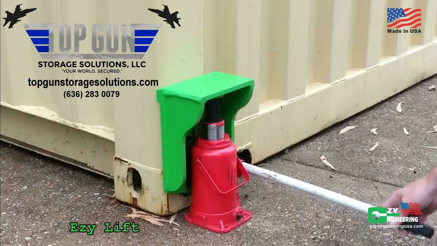 Shipping Container Lifter. Original Ezy Lift. Made in the USA. Free shipping continental US