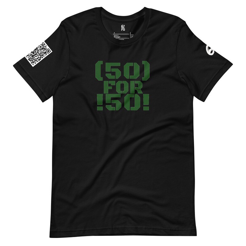 #50FoR50 t-shirt