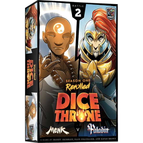 Dice Throne Season One Rerolled Monk vs Paladin