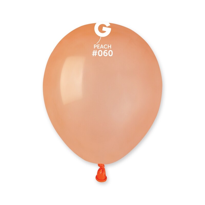 5" Standard Balloon - Solid Colour Latex - PEACH