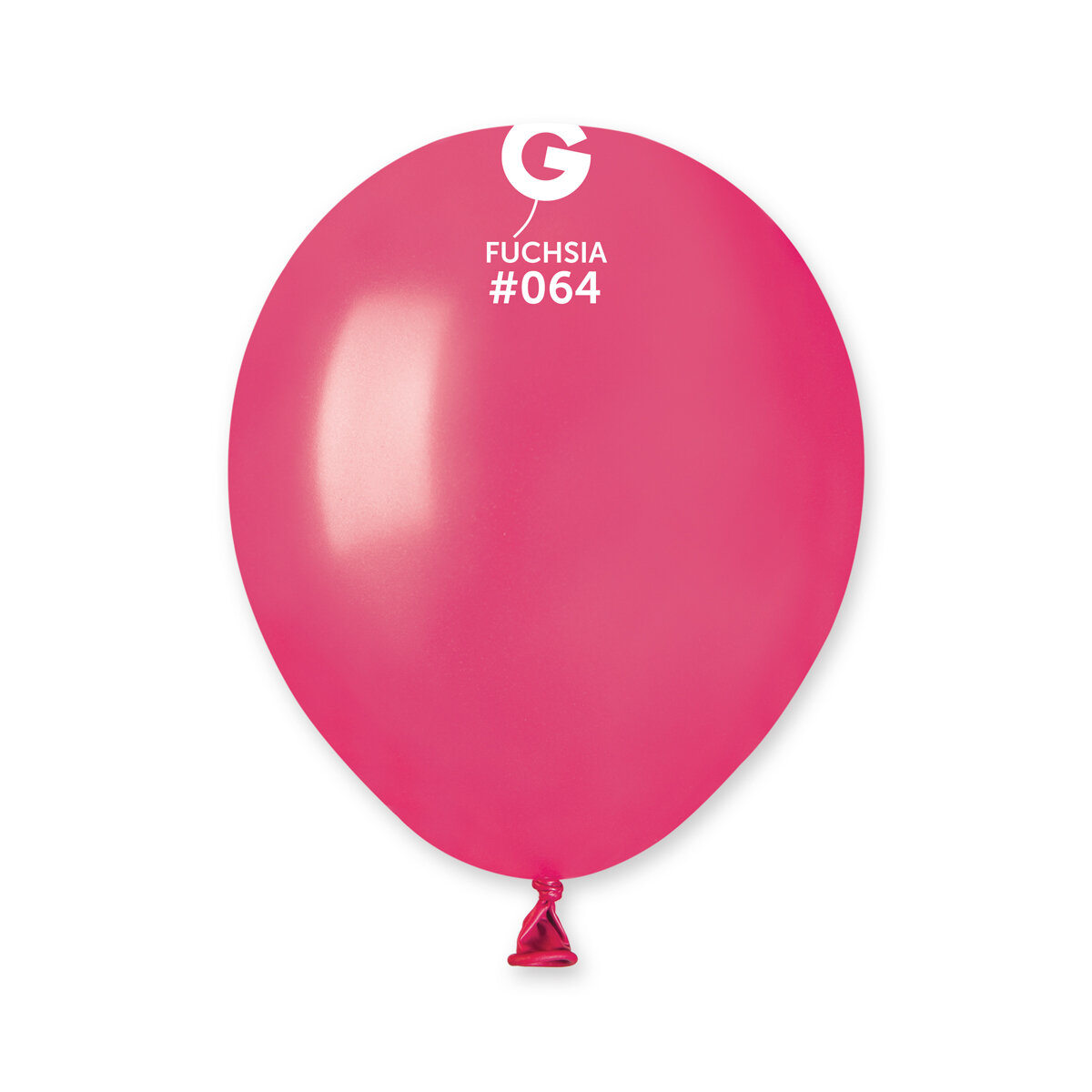 5" Metallic Balloon - Solid Colour Latex - Metallic Fuchsia