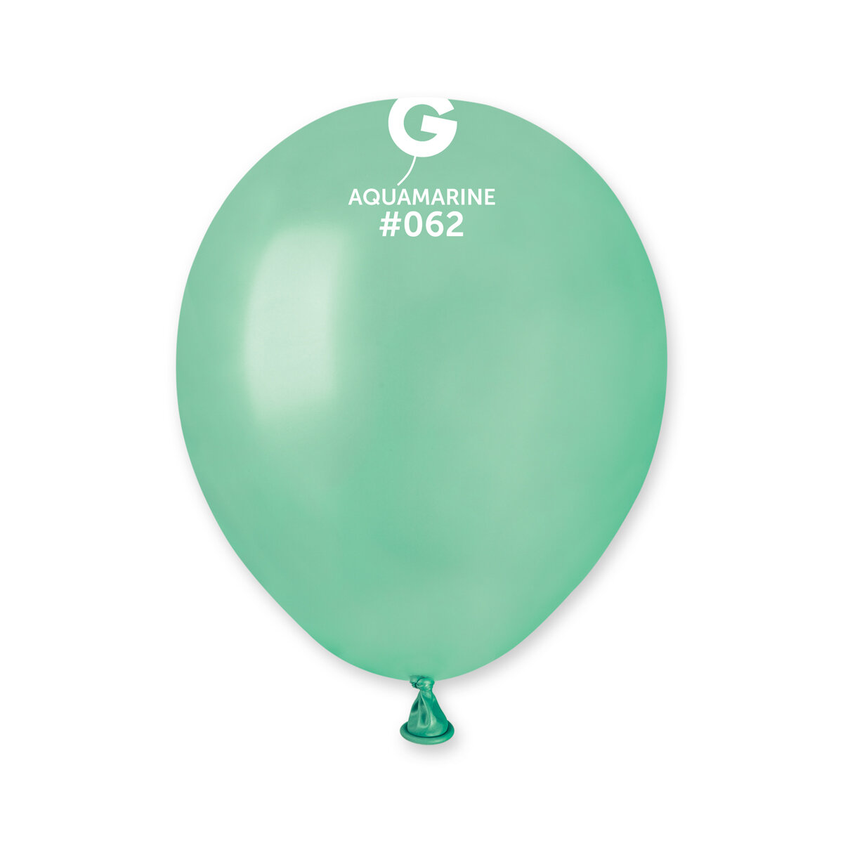 5" Metallic Balloon - Solid Colour Latex - Metallic Aquamarine