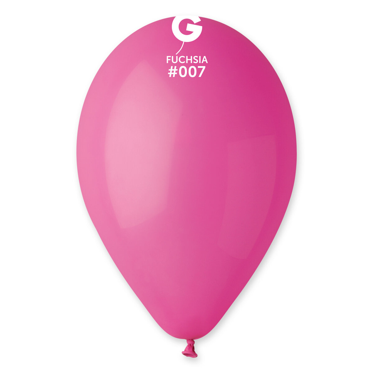 12" Standard Balloon - Solid Colour Latex -  FUCHSIA