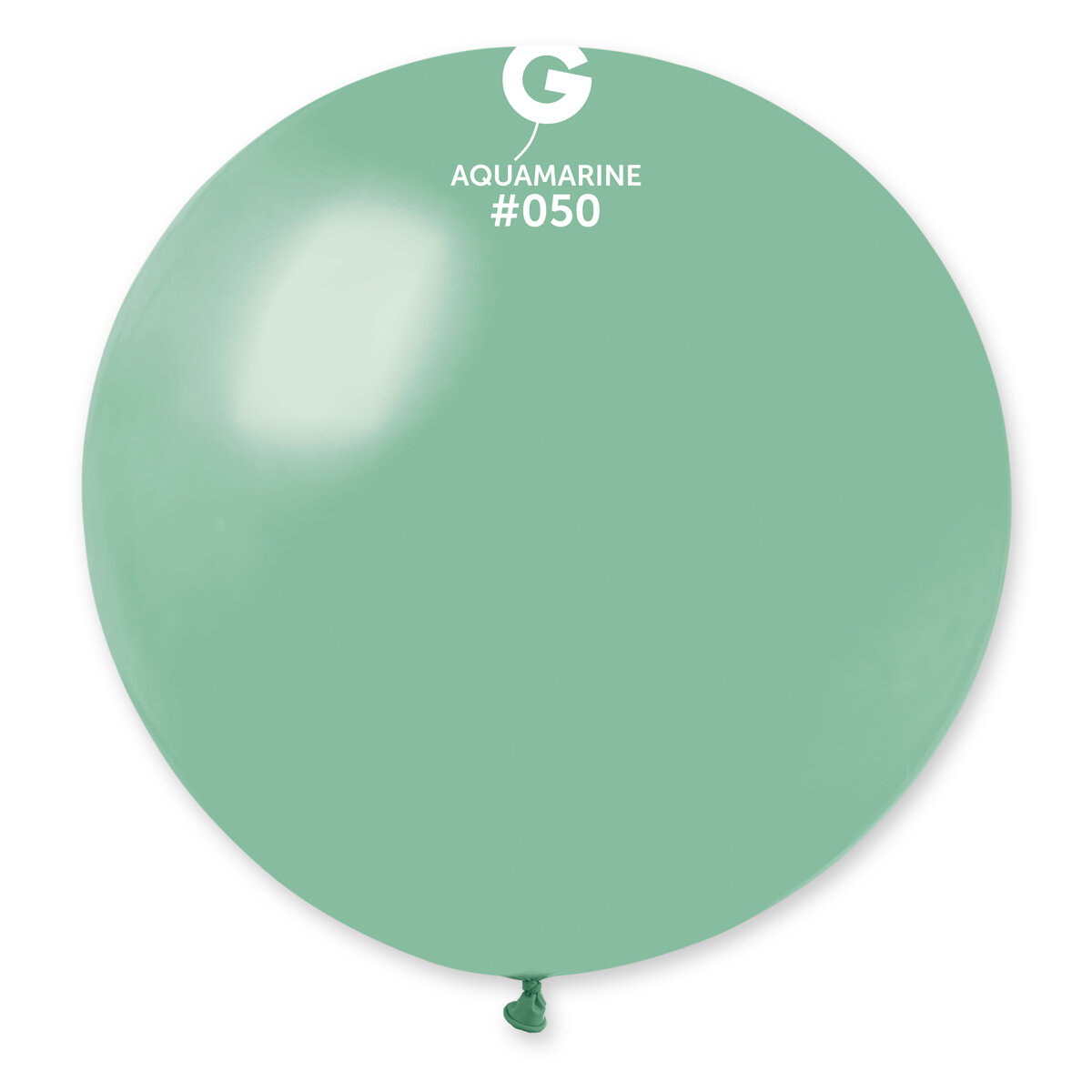 31" Standard Giant Balloon - Solid Colour Latex - AQUAMARINE