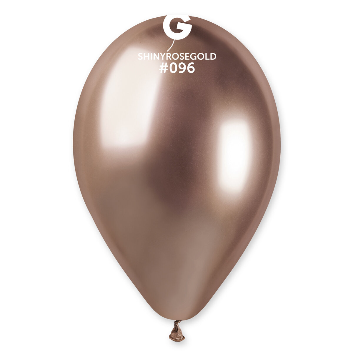 13" Shiny Balloon - Solid Colour Latex - SHINY ROSE GOLD