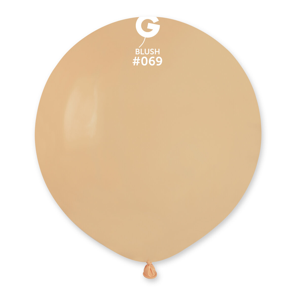 19" Standard Balloon - Solid Colour Latex - BLUSH