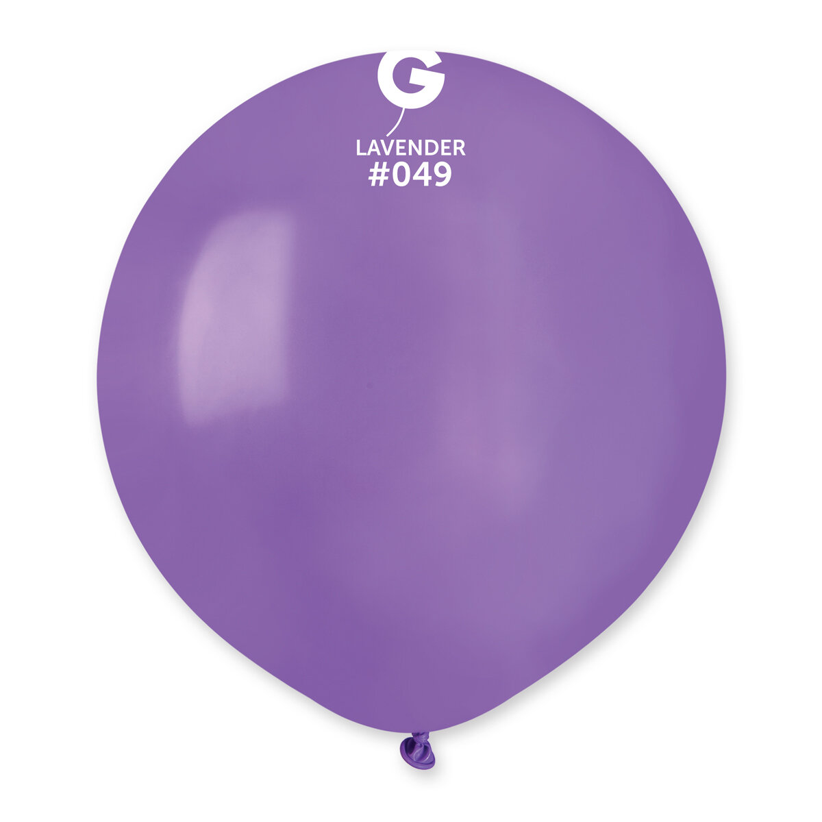 19" Standard Balloon - Solid Colour Latex - LAVENDER