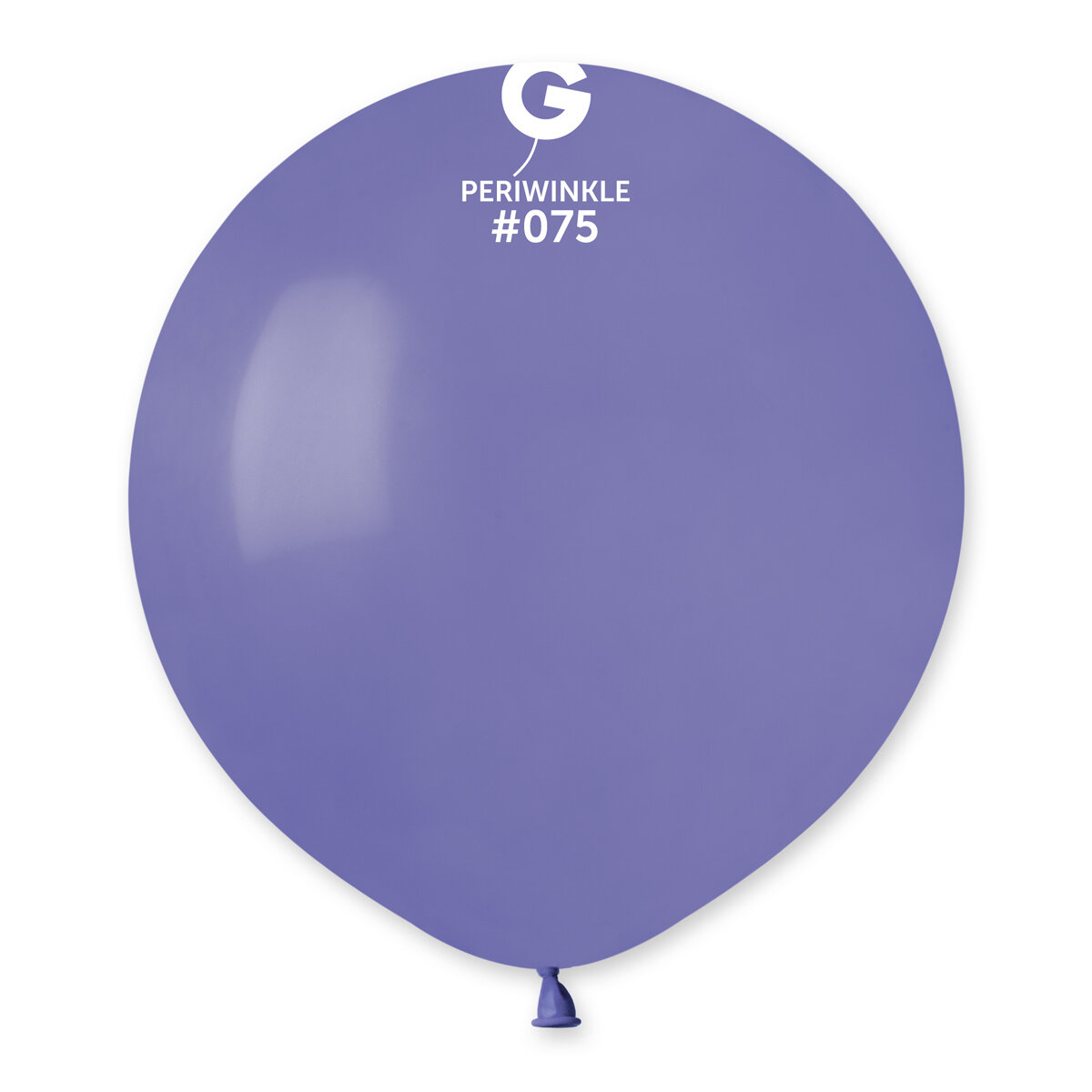 19" Standard Balloon - Solid Colour Latex - PERIWINKLE