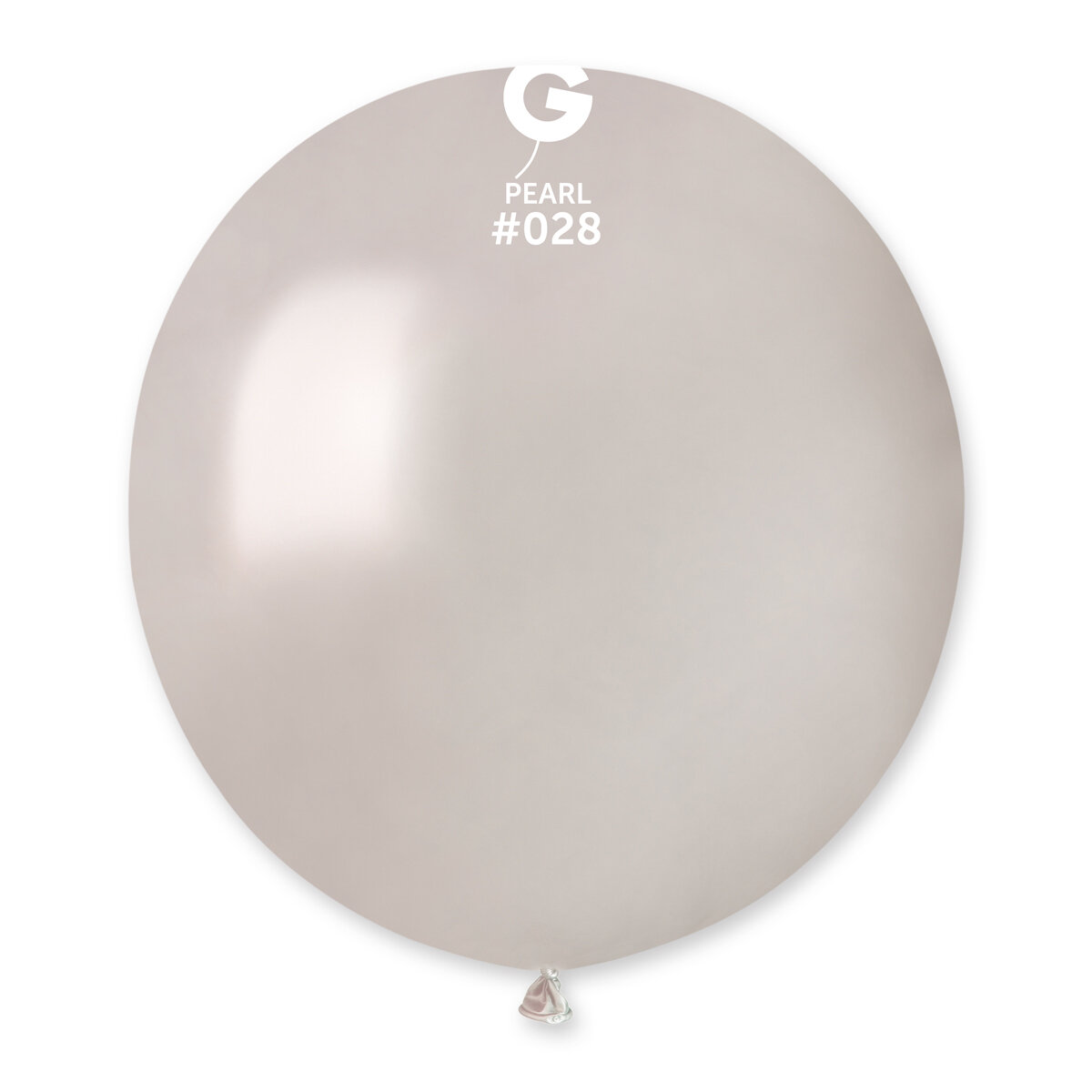 19" Metallic Balloon - Solid Colour Latex - PEARL