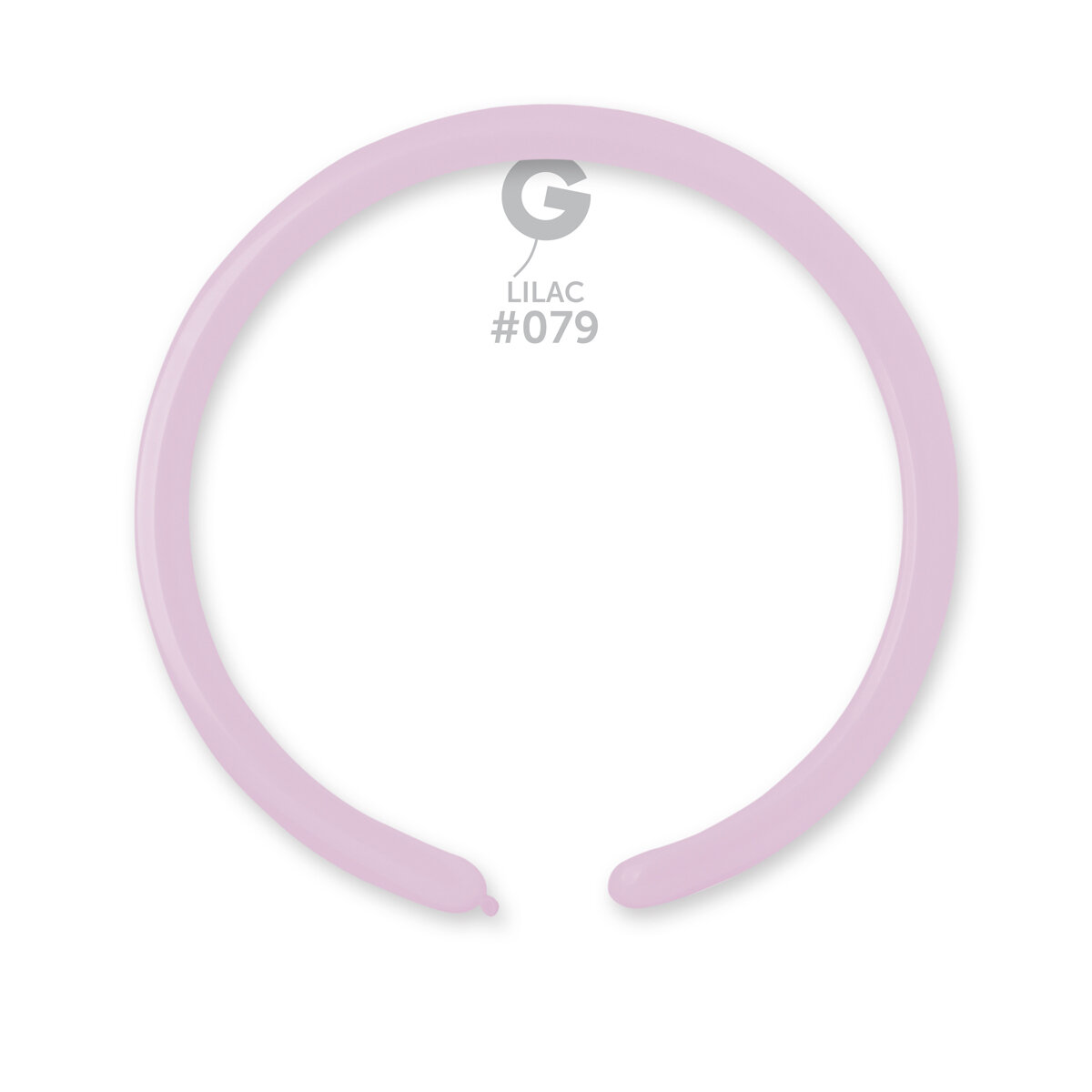 1" Standard Modelling Balloons - Solid Colour Latex - LILAC