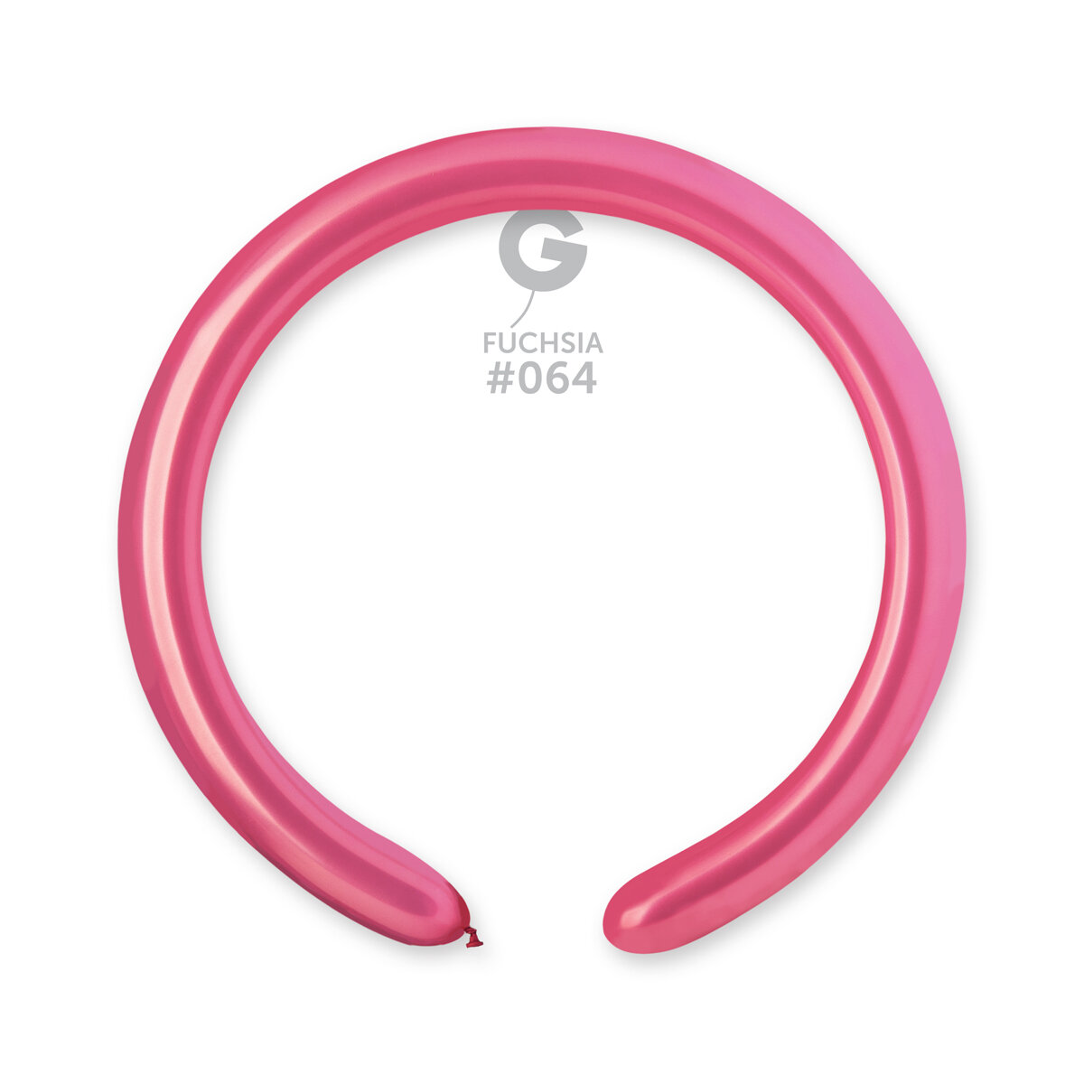 2" Metallic Modelling Balloons - Solid Colour Latex - METALLIC FUCHSIA