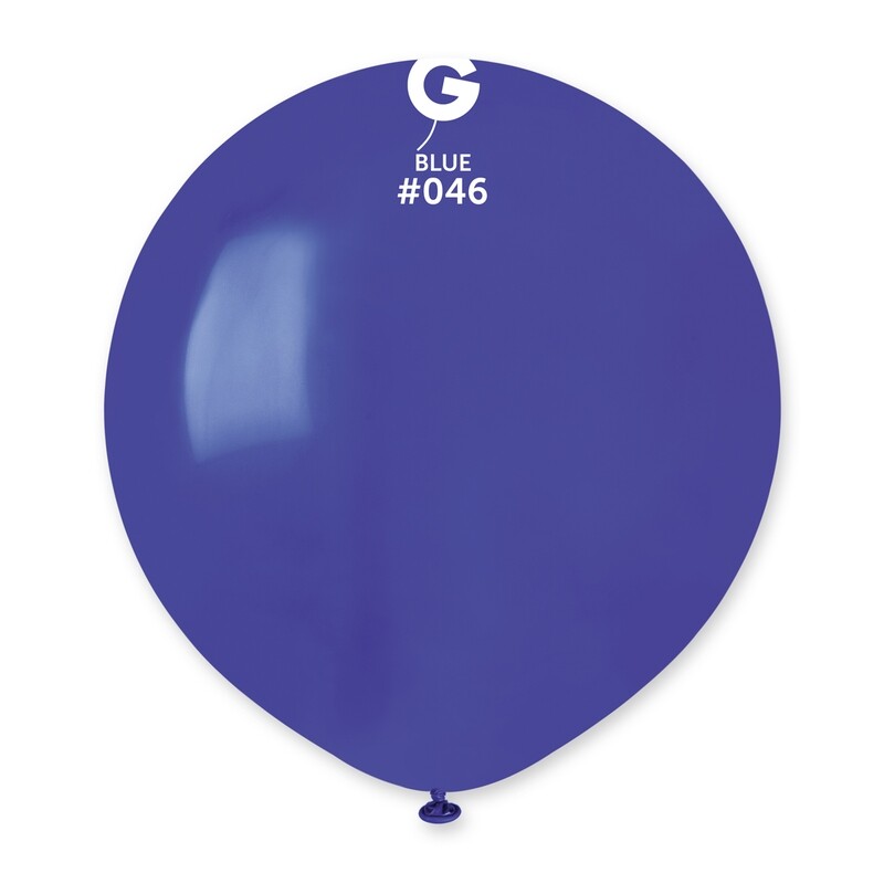19" Standard Balloon - Solid Colour Latex - ROYAL BLUE