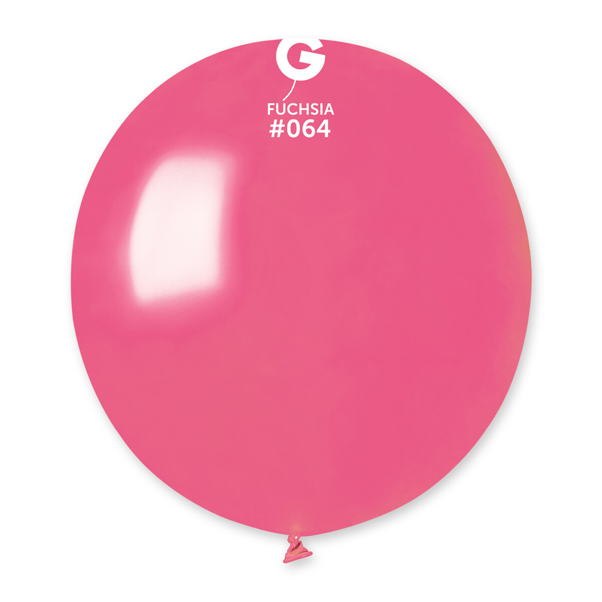 19" Metallic Balloon - Solid Colour Latex - METALLIC FUCHSIA