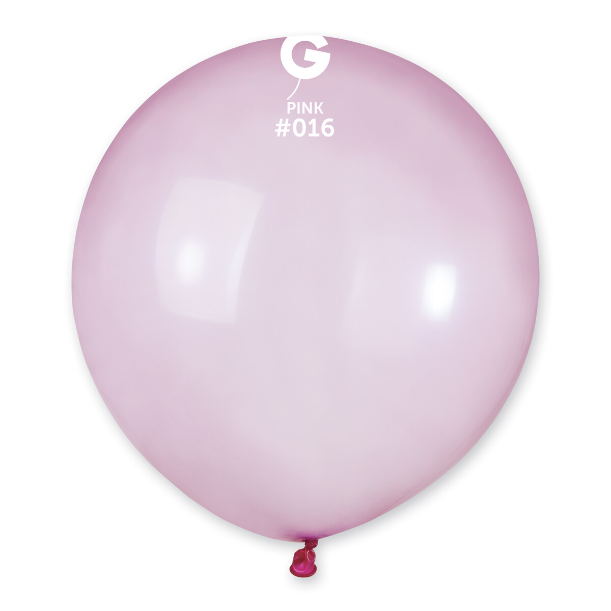 19" Crystal Balloon - Solid Colour Latex - CRYSTAL PINK
