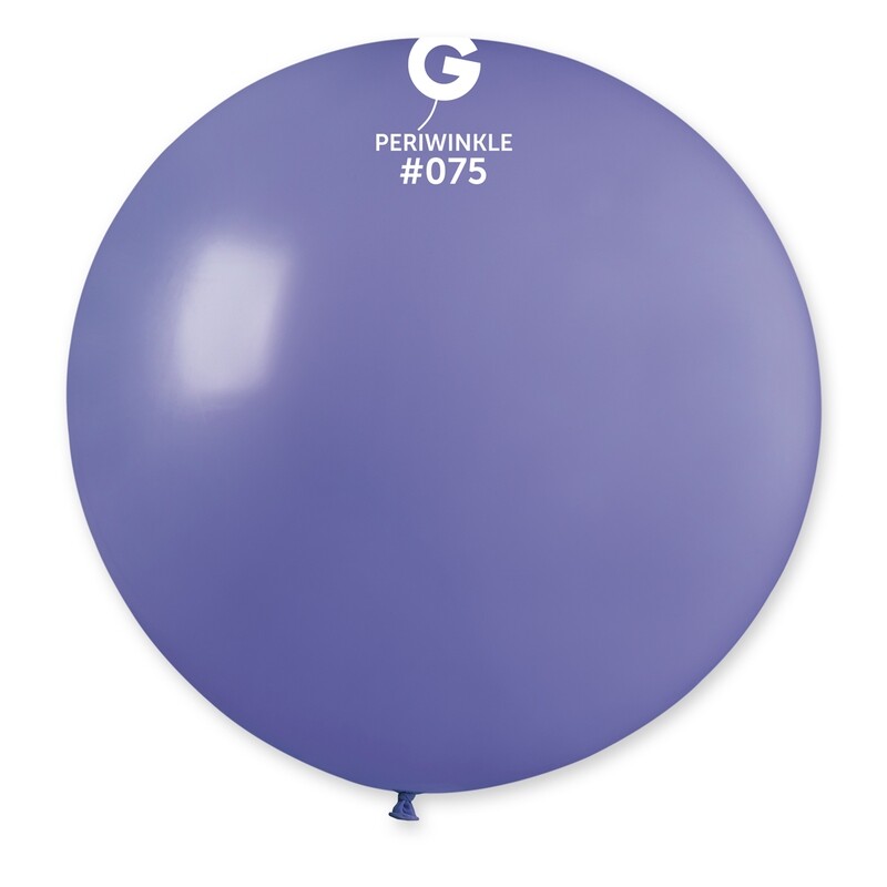 31" Standard Giant Balloon - Solid Colour Latex - PERIWINKLE