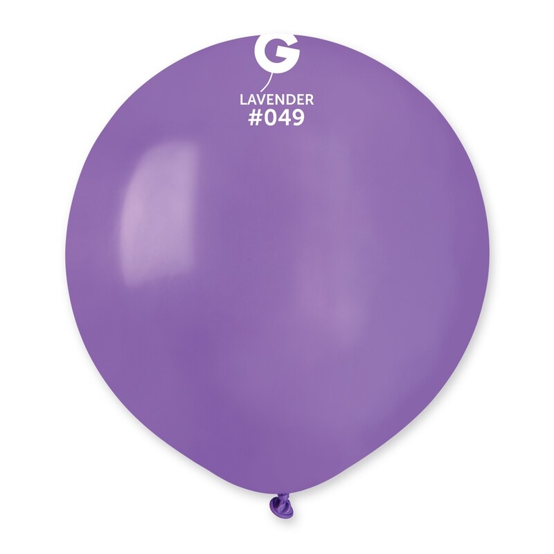 19" Standard Balloon - Solid Colour Latex - LAVENDER
