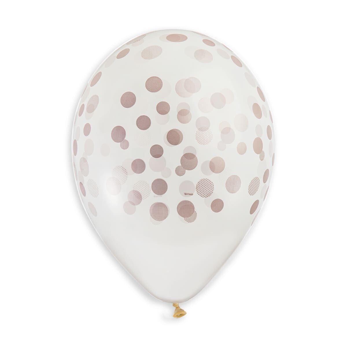 ROSE GOLD CONFETTI CRYSTAL - PRINTED LATEX BALLOONS