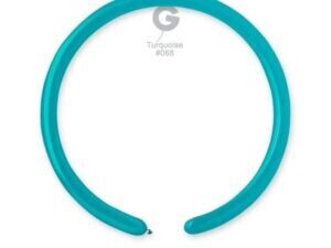 1" Standard Modelling Balloons - Solid Colour Latex - TURQUOISE
