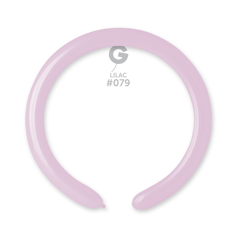 2" Standard Modelling Balloons - Solid Colour Latex - LILAC